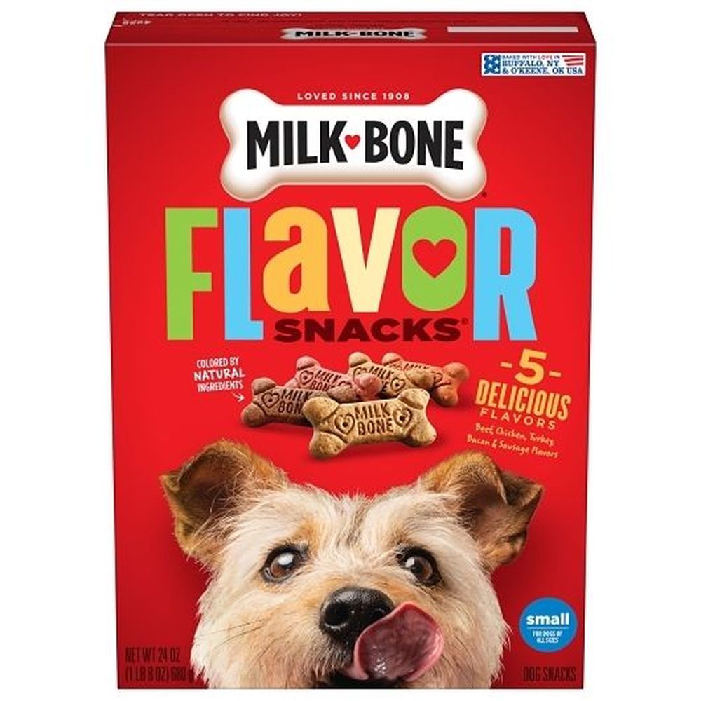 Milk Bone Small/medium Beef Chicken Turkey Bacon And Sausage E Flavor Snacks Dog Treats, 24 Ounce -- 12 Per Case