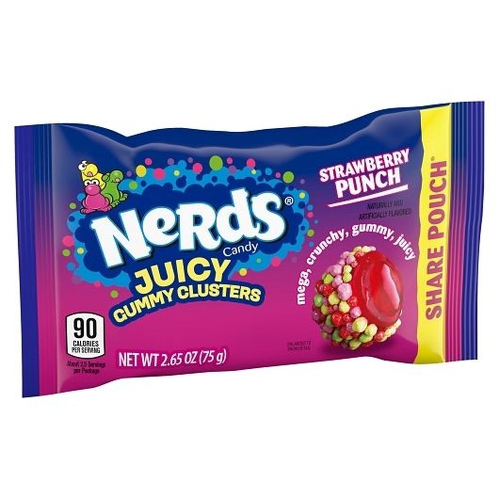 Nerds Juicy Strawberry Punch Gummy Candy - Share Pouch, 2.65 Ounce