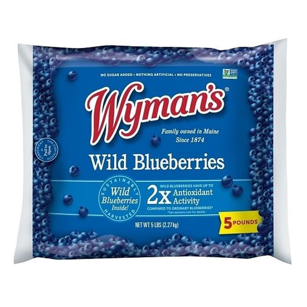 Wyman's Wild Blueberries, 5 Pound -- 2 Per Case