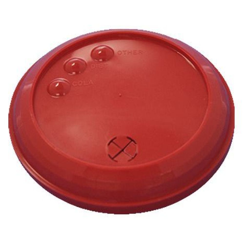 Wna Memorables Red Reusable Lid With Beverage Indicators For Souvenir Cups -- 500 Per Case