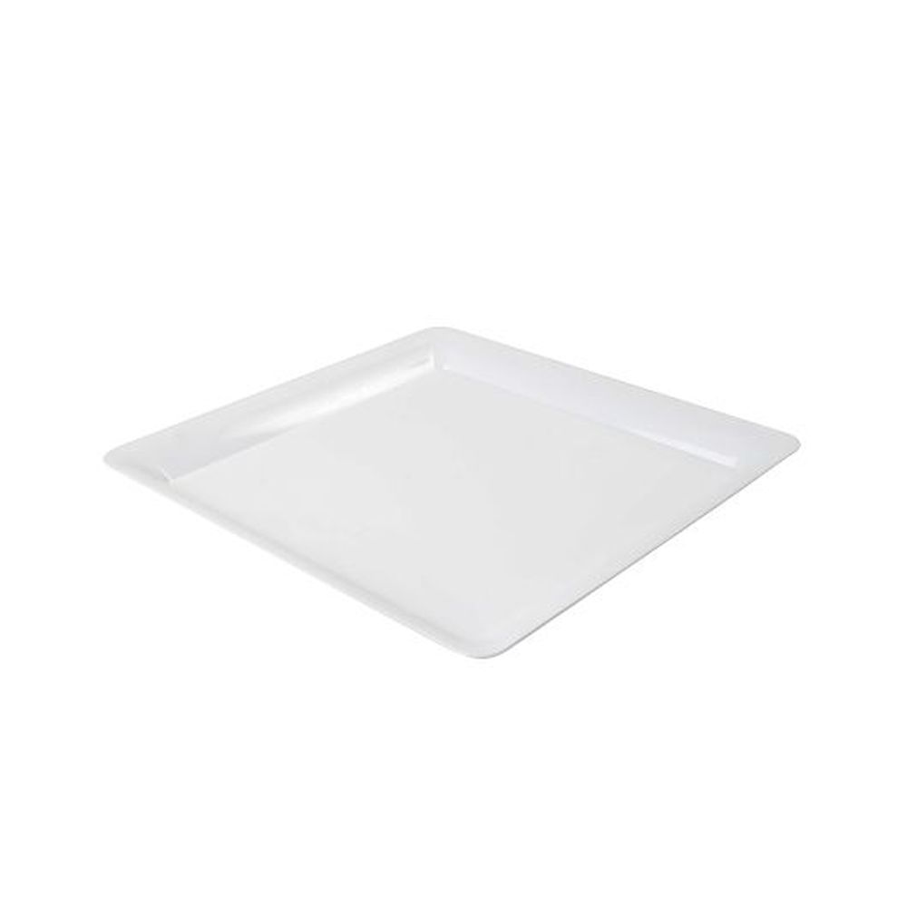 Platter Pleasers 16 x 16 inch Polystyrene White Square Tray
