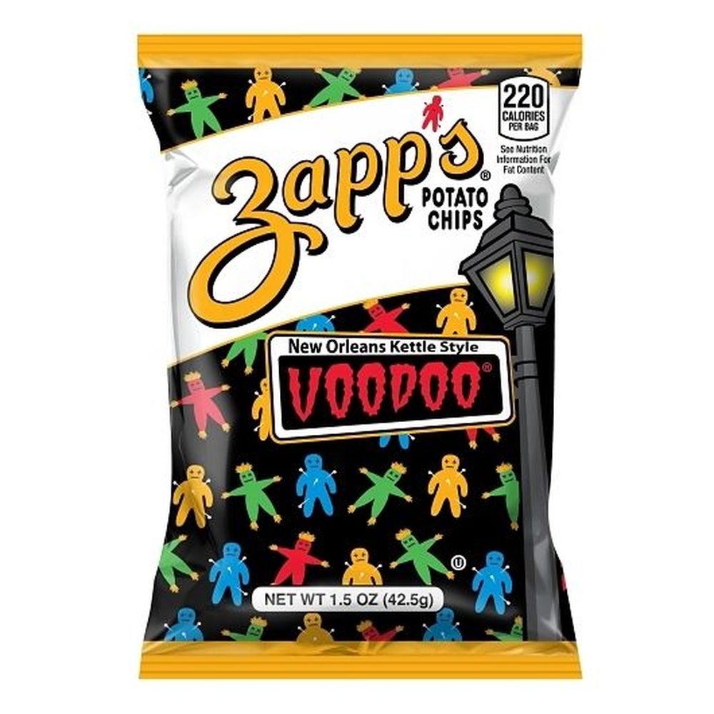 Zapp's New Orleans Kettle Style Voodoo Potato Chips, 1.5 Ounce -- 60 Per Case