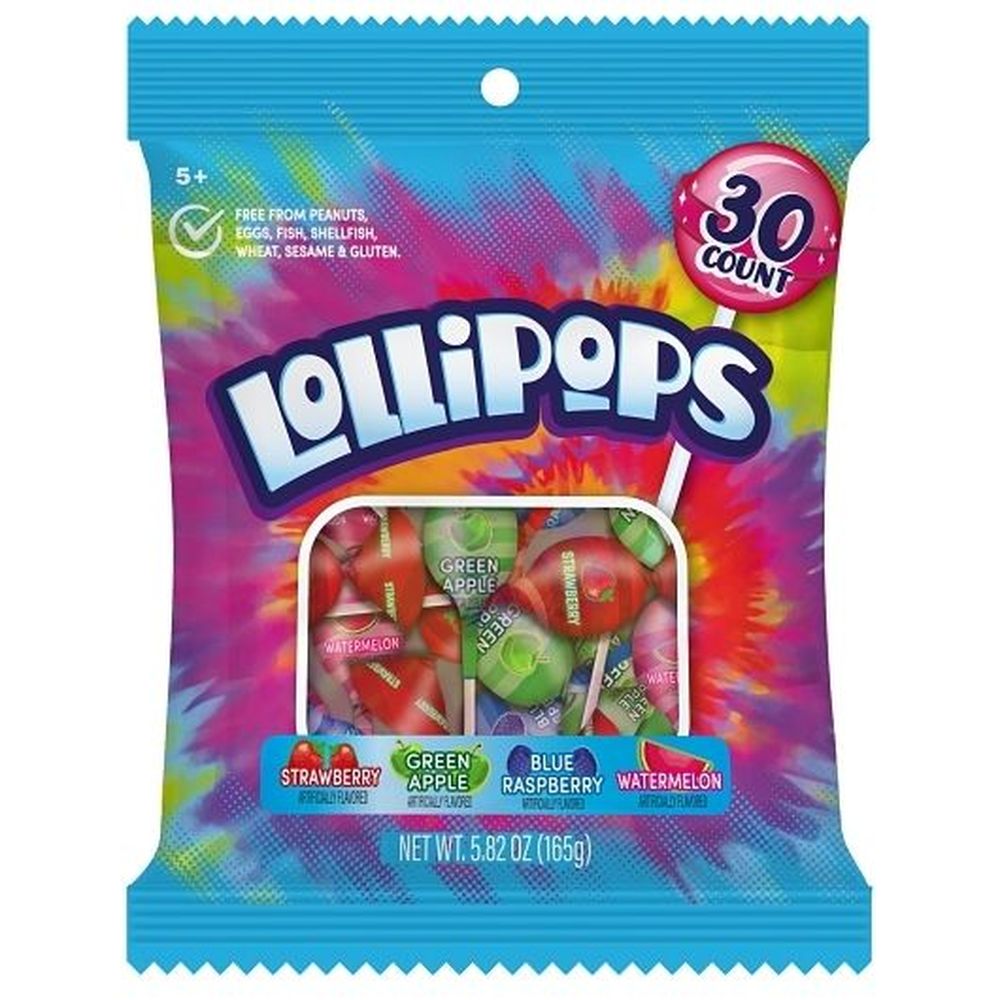 Hilco Sweets Assorted Fruit Lollipop - Peg Bag, 5.82 Ounce -- 24 Per Case