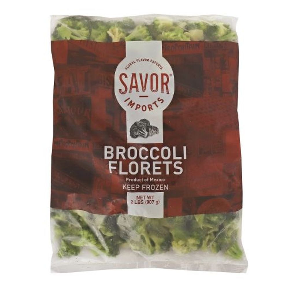 Savor Imports Broccoli Florets, 2 Pound -- 12 Per Case
