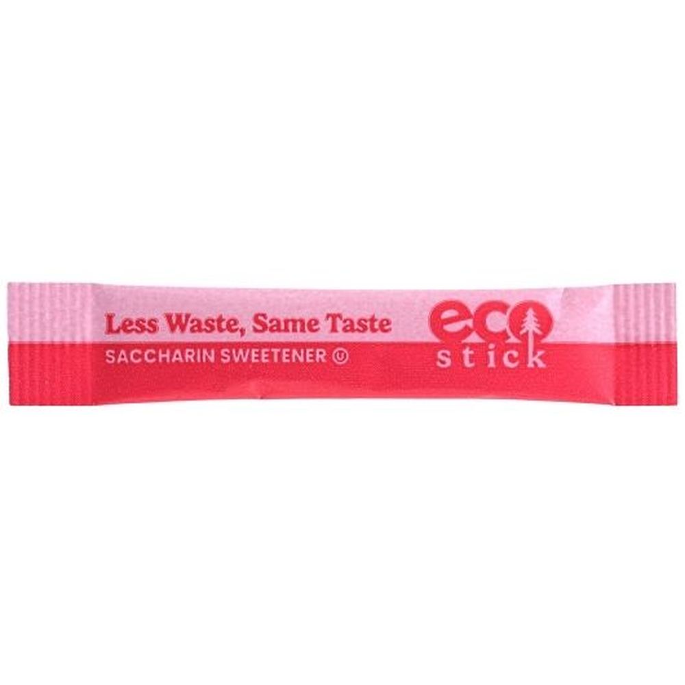 Ecostick Pink Saccharin Sugar Substitute Packet, 0.5 Gram -- 2000 Per Case