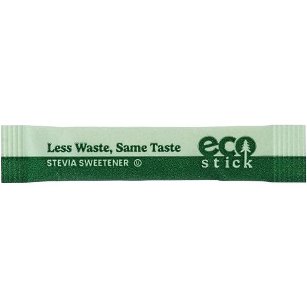 Ecostick Sugar Substitute Stevia Sticks, 0.5 Gram -- 2000 Per Case