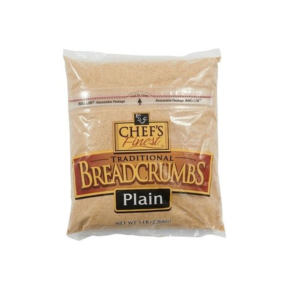 Chef's Finest Medium Grind Plain Traditional Breadcrumbs, 5 Pound -- 6 Per Case