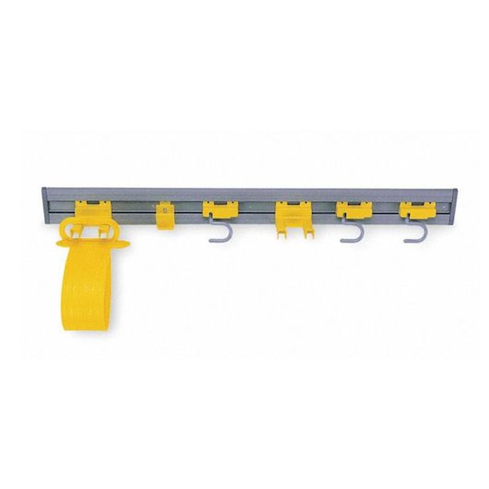 Rubbermaid Gray Closet Organizer / Tool Holder Kit, 34 X 3.25 X 4.25 Inch -- 4 Per Case