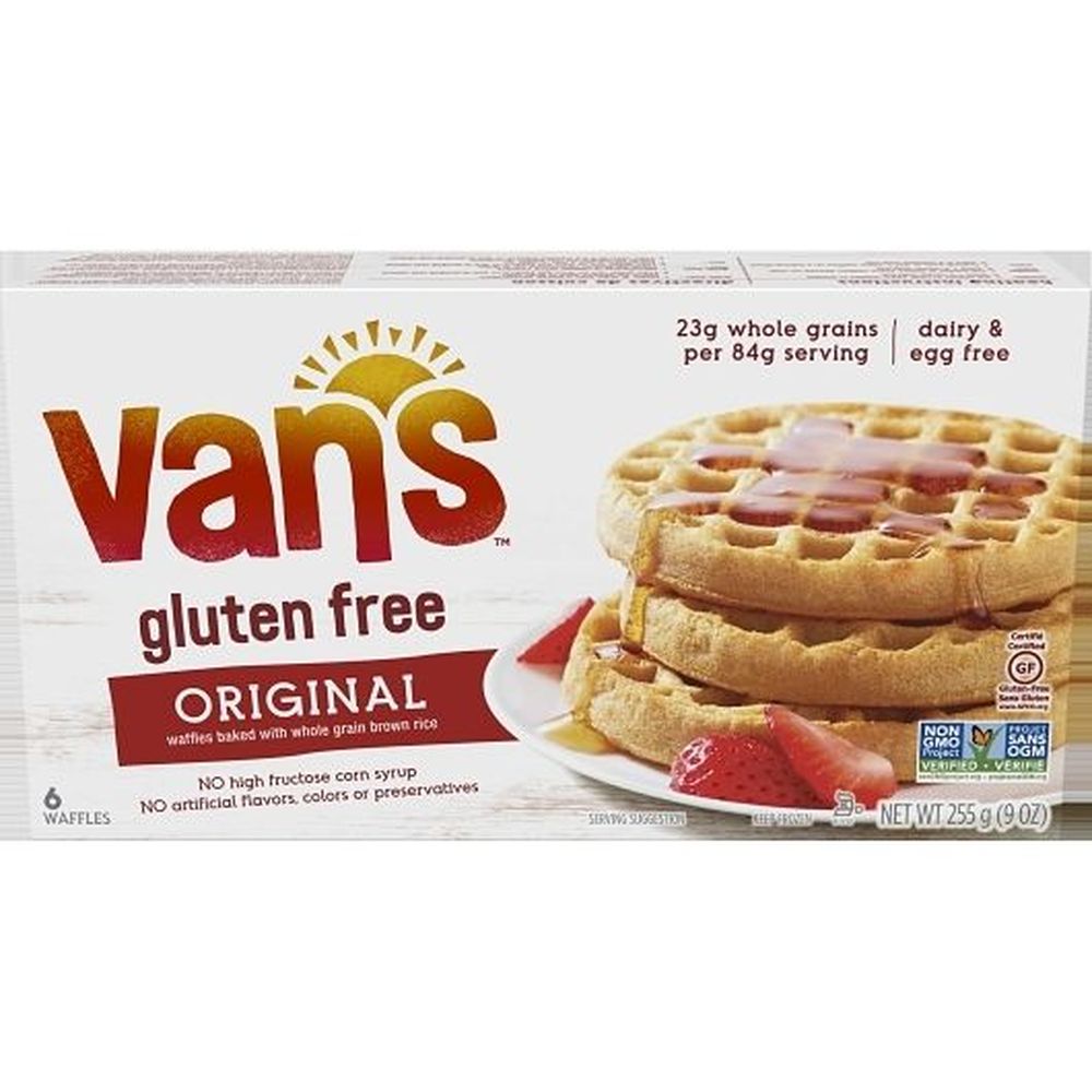 Van's Totally Natural Wheat Free Waffles, 9 Ounce -- 12 Per Case