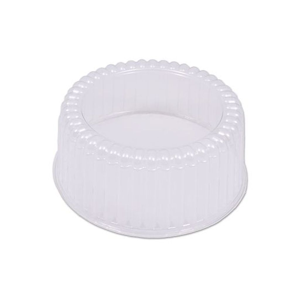 PET Clear 9.75 inch Fluted Round Pie/Cake Dome Only