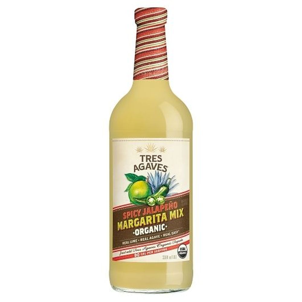 Tres Agaves Organic Spicy Jalapeno Margarita Mix, 1 Liter -- 12 Per Case