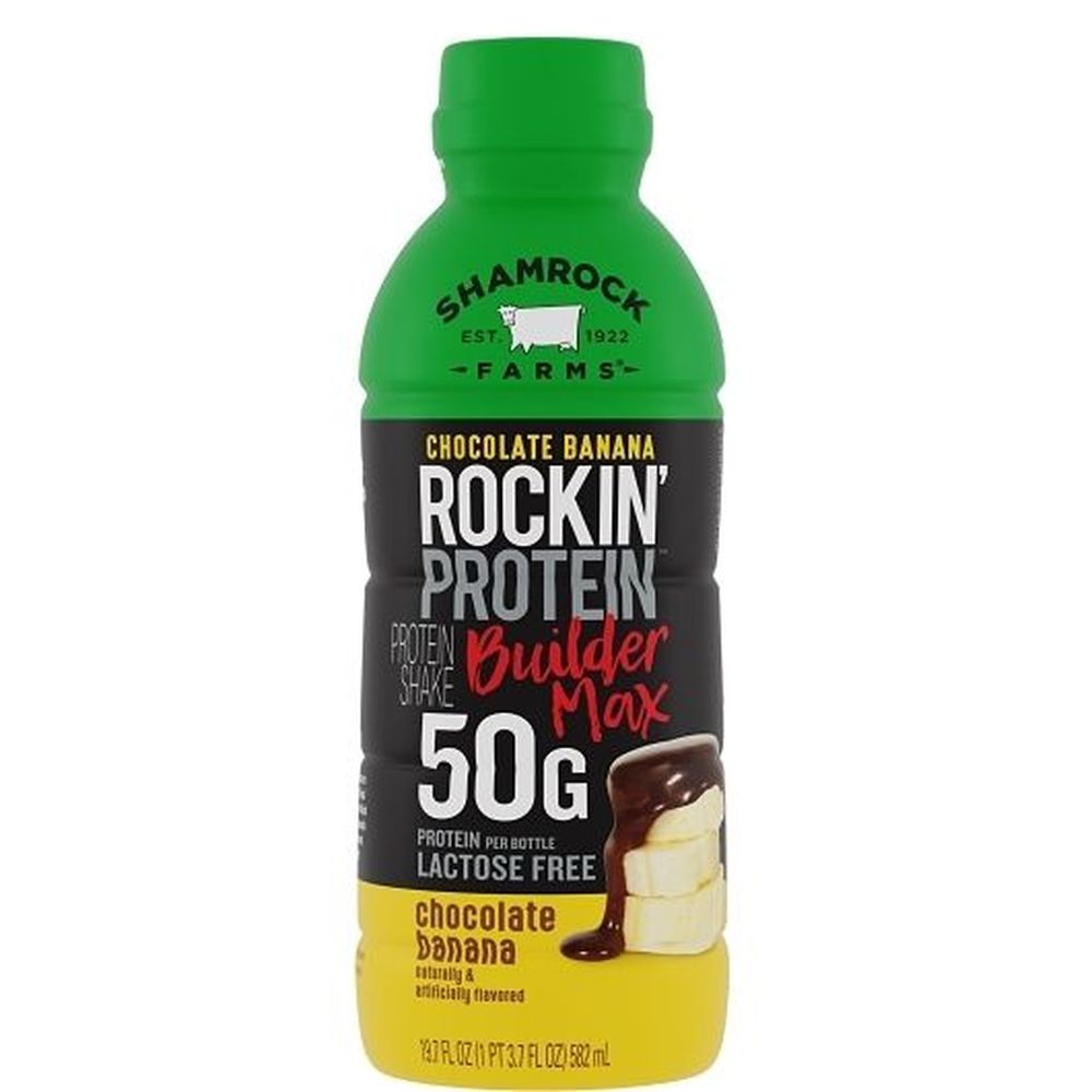 Rockin Protein Chocolate Banana Protein Builder Max, 19.7 Fluid Ounce -- 12 Per Case