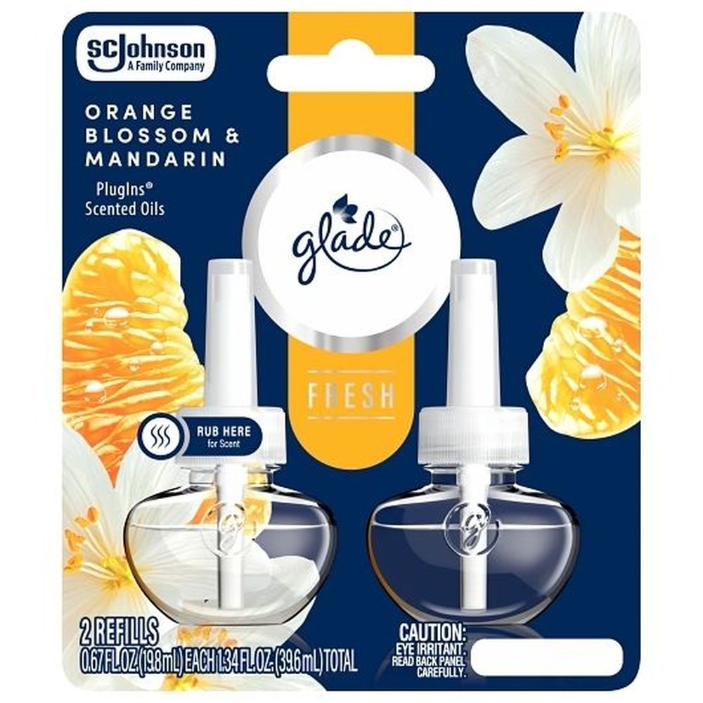 Glade Orange Blossom And Mandarin Plugins Scented Oil Refill, 1.34 Ounce -- 6 Per Case