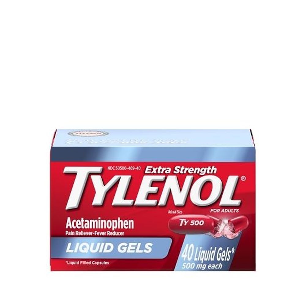 Tylenol Extra Strength Liquid Gels, 40 Count -- 48 Per Case