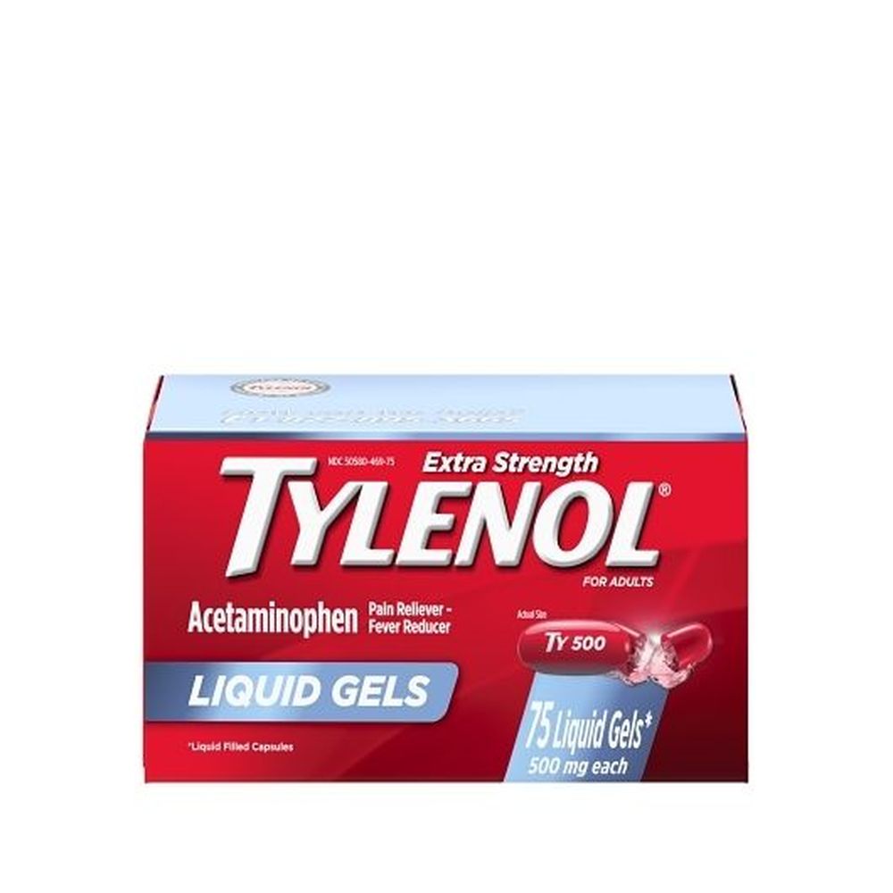 Tylenol Extra Strength Liquid Gel, 75 Count -- 48 Per Case
