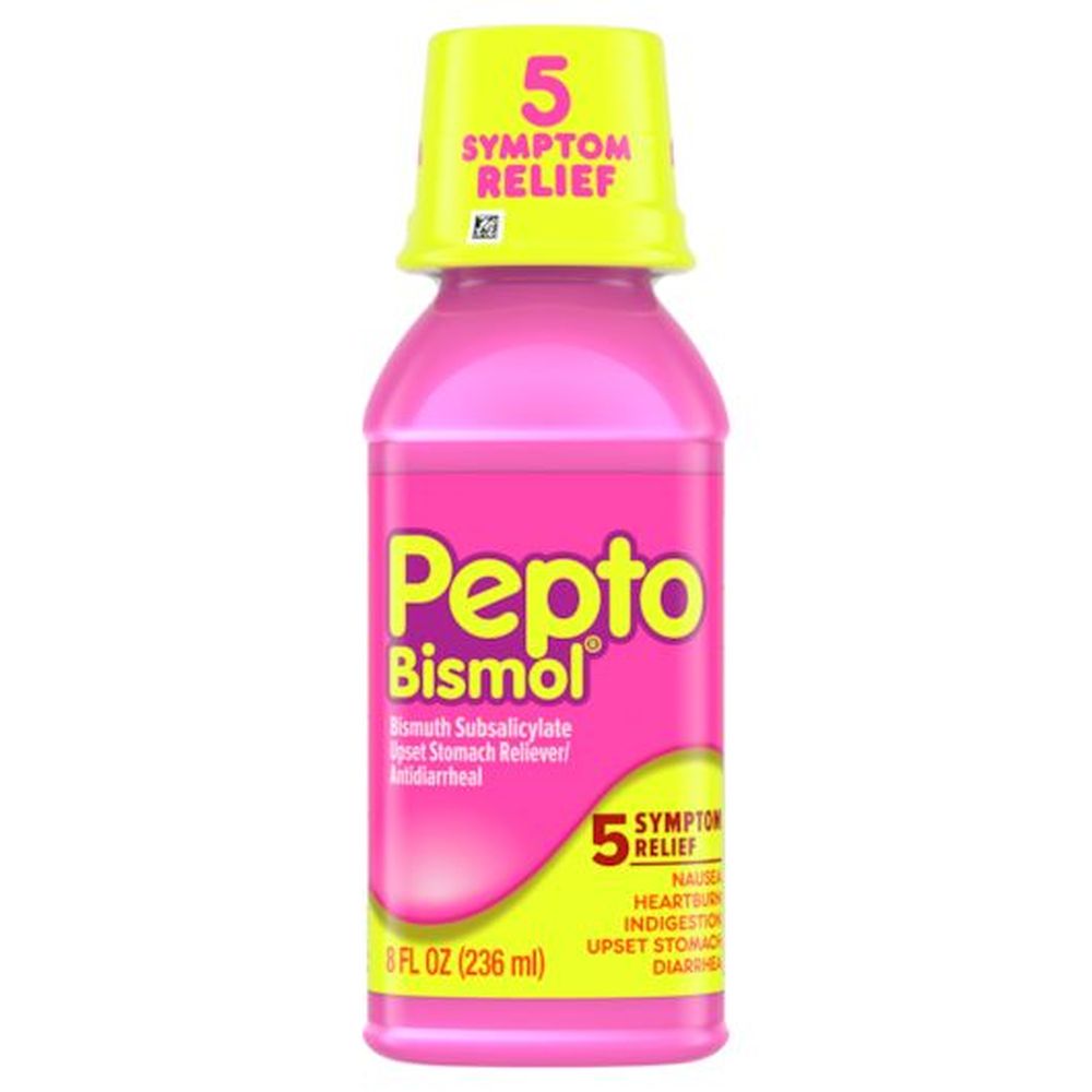 Pepto-bismol Original Multi-symptom Regular Strength Stomach Liquid, 8 Fluid Ounce -- 12 Per Case