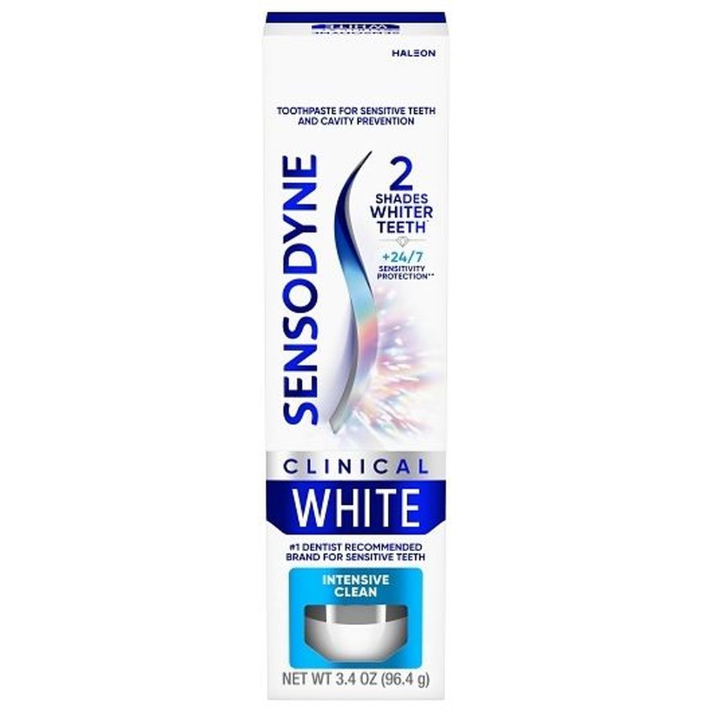 Sensodyne Clinical White Intensive Clean Toothpaste, 3.4 Ounce -- 12 Per Case