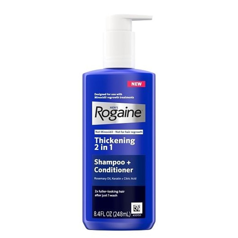 Rogaine Thicken And Strengthen Shampoo And Conditioner For Mens, 8.4 Fluid Ounce -- 6 Per Case