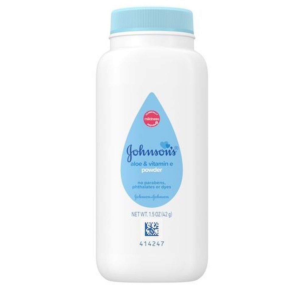 Johnson's Aloe And Vitamin E Baby Powder With Corn Starch, 1.5 Ounce -- 96 Per Case