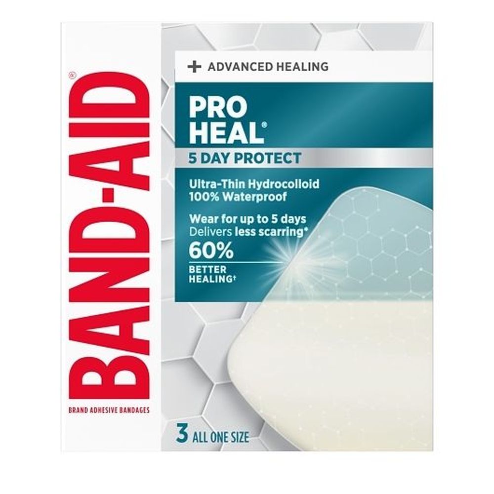 Band-aid Pro Heal 5day Protect Jumbo Adhesive Bandage, 5 Count -- 18 Per Case