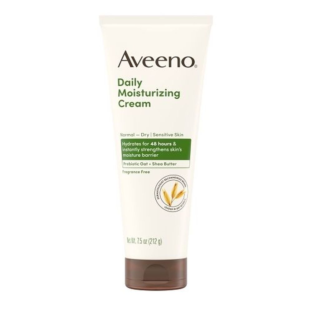 Aveeno Fragrance Free Face Daily Moisturizing Cream, 7.5 Ounce -- 12 Per Case