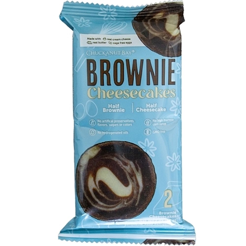 Chuckanut Bay Foods Brownie Cheesecake Petite, 2 Ounce -- 24 Per Case