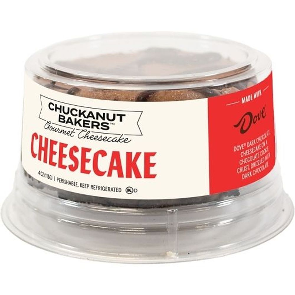 Chuckanut Bay Foods Dove Dark Chocolate Cheesecake, 4 Ounce -- 6 Per Case