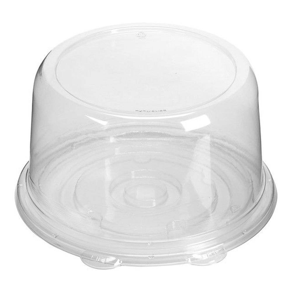 Clear PET Smooth Dome Ring Base Cake Pak
