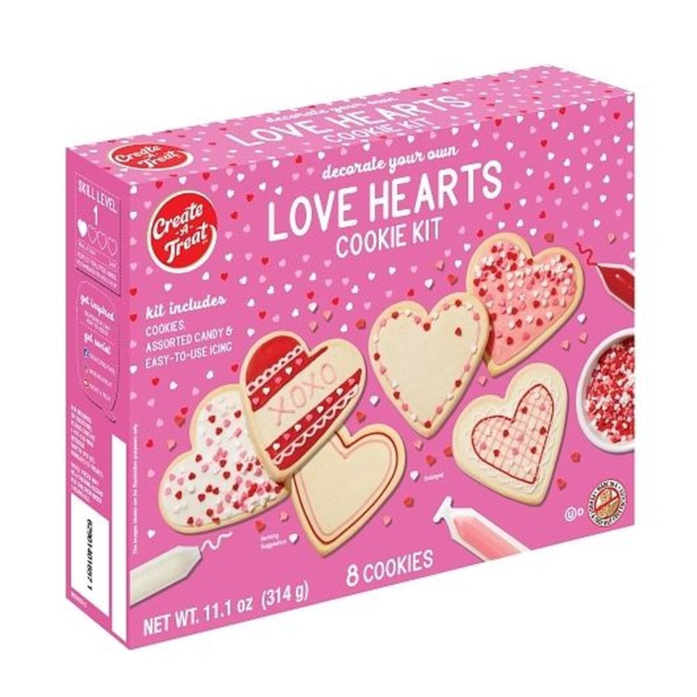 Create A Treat Love Hearts Cookie Kit, 11.1 Ounce -- 6 Per Case