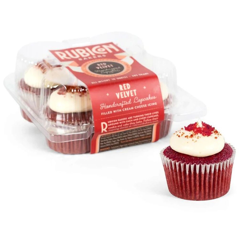Rubicon Bakers Red Velvet Cupcakes, 10 Ounce -- 12 Per Case