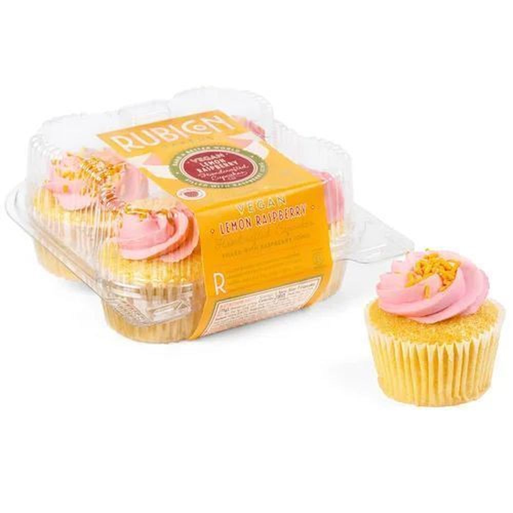 Rubicon Bakers Vegan Lemon Raspberry Cupcakes, 10 Ounce -- 12 Per Case
