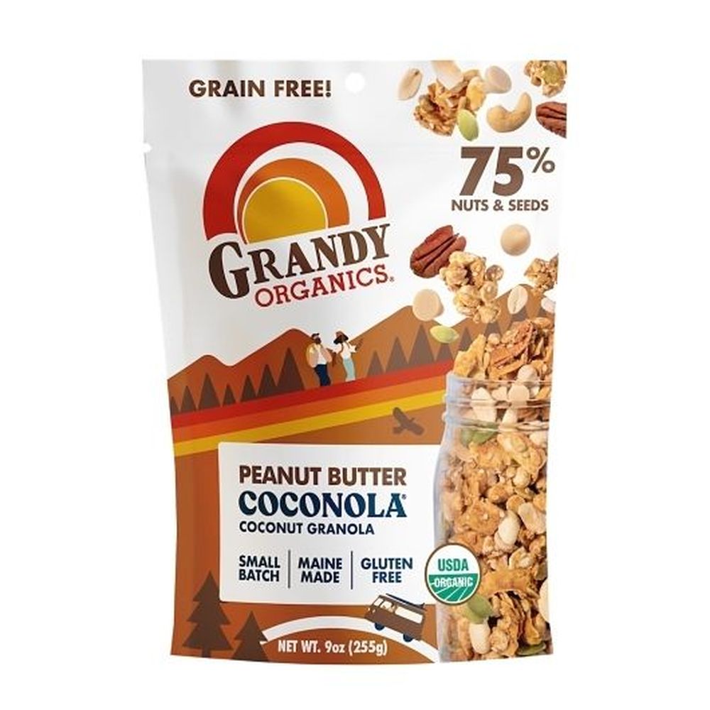 Grandy Organics Peanut Butter Coconola Granola, 9 Ounce -- 6 Per Case