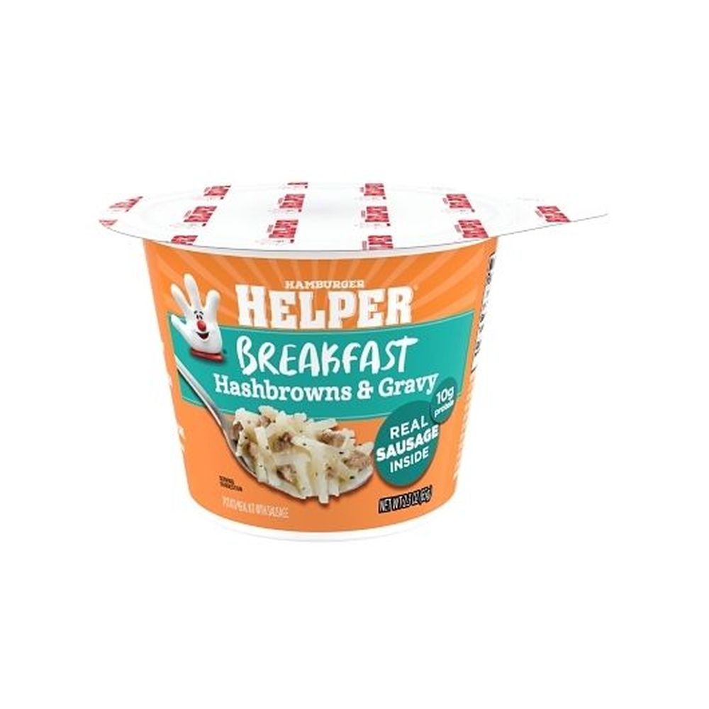 Helper Hashbrown And Gravy Microwave, 2.3 Ounce Cup -- 6 Per Case