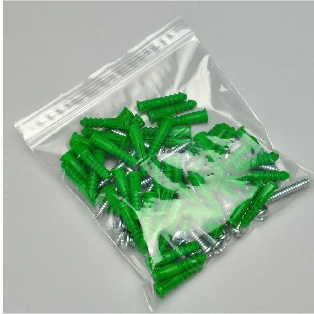 Clear 2 mil LDPE Single Track Zipper Bag