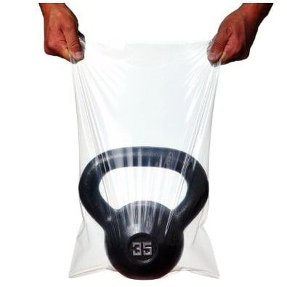 TUF-R Standard 1 mil LLDPE Flat Bag 8 x 24 inch