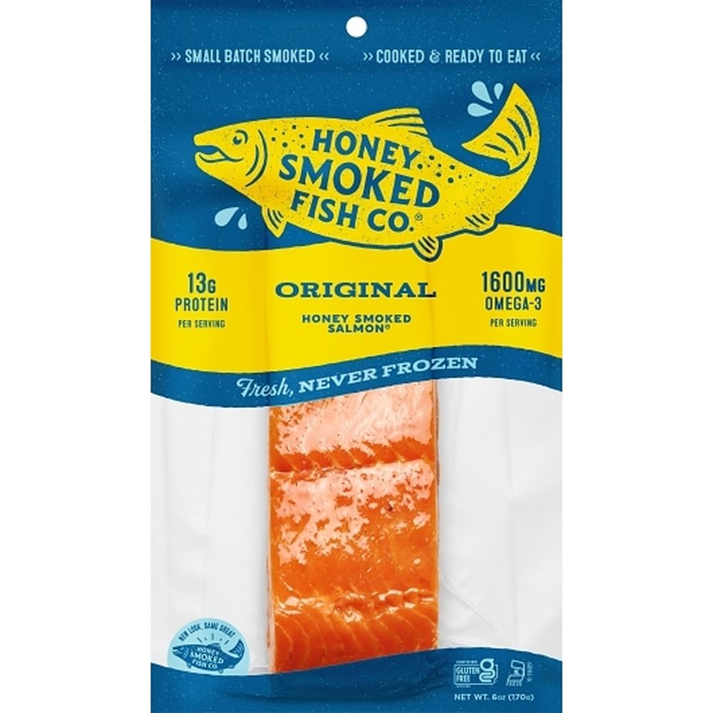Honey Smoked Fish Original Honey Smoked Salmon, 6 Ounce -- 12 Per Case