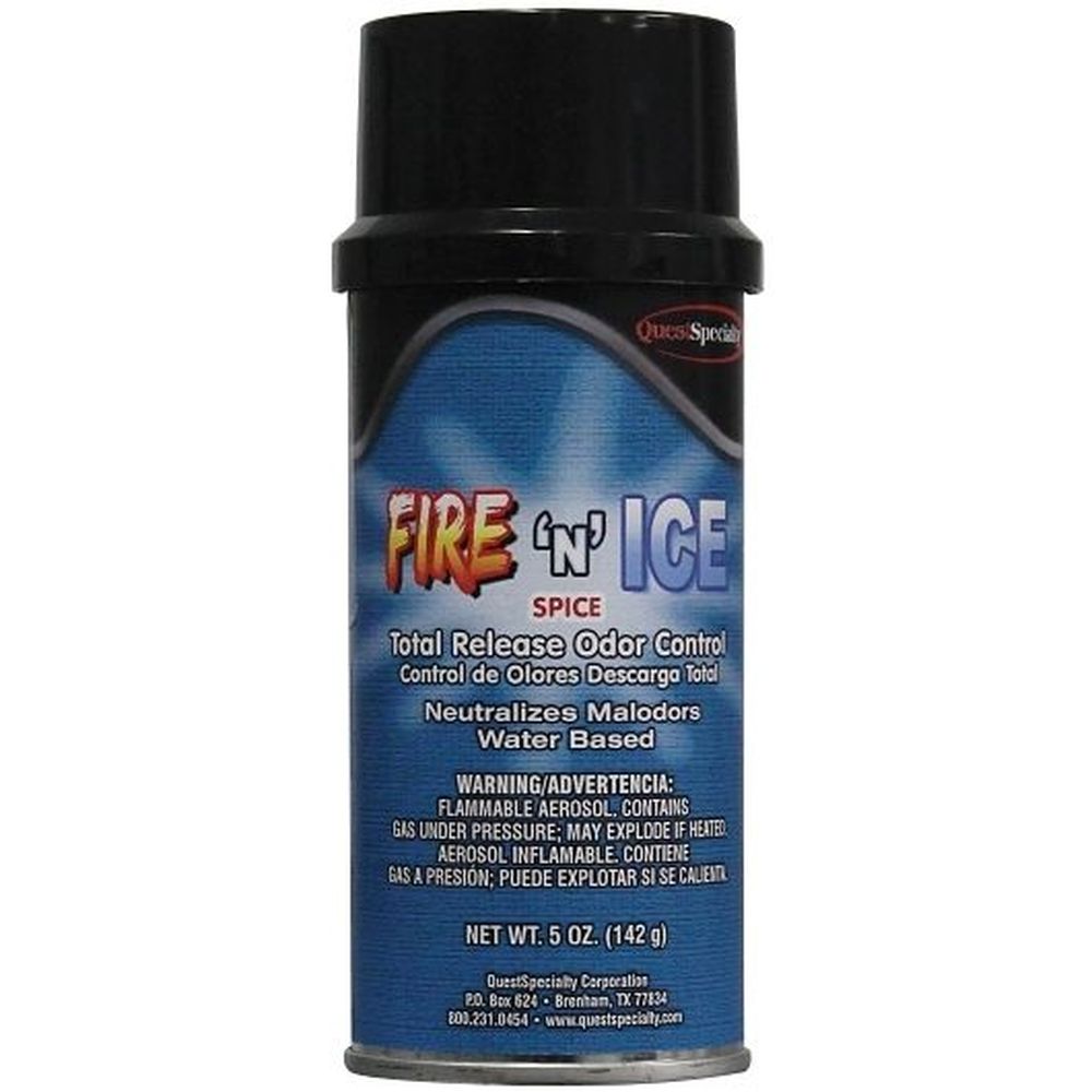 Quest Speciality Fire N Ice Spice Total Release Odor Eliminator Air Freshener, 6 Ounce -- 12 Per Case