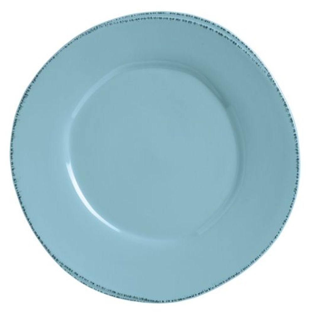 Storytellers Farmhouse Porcelain Blue Hen Dinner Plate