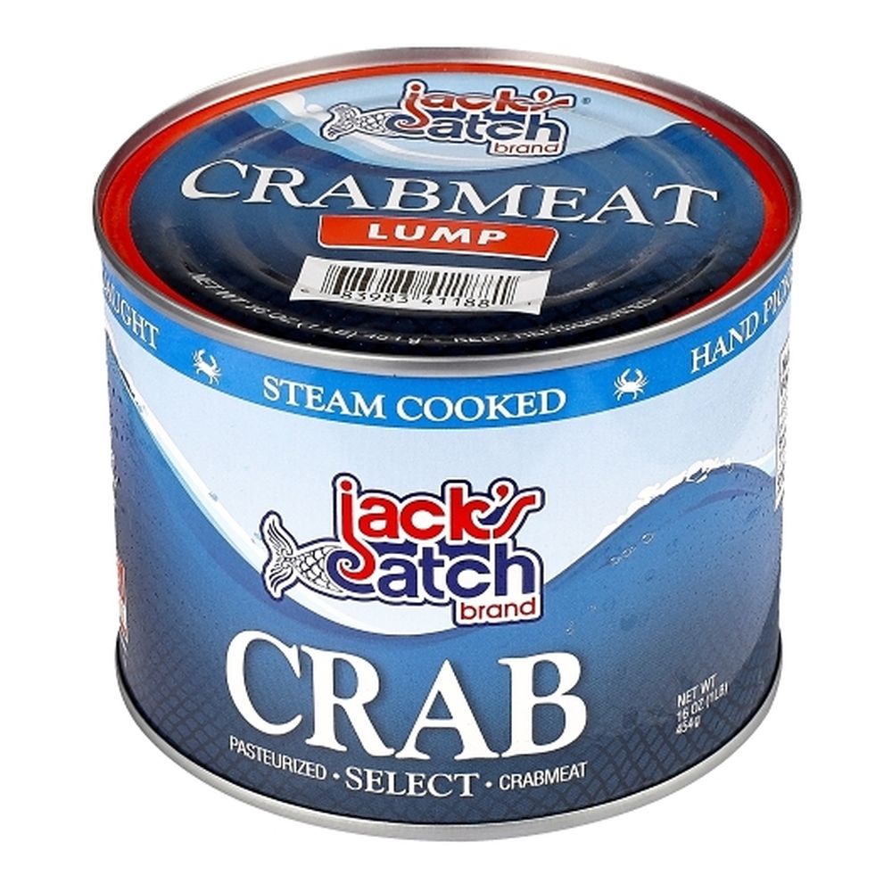 Jack's Catch Select Lump Pasteurized Crab Meat, 1 Pound -- 12 Per Case