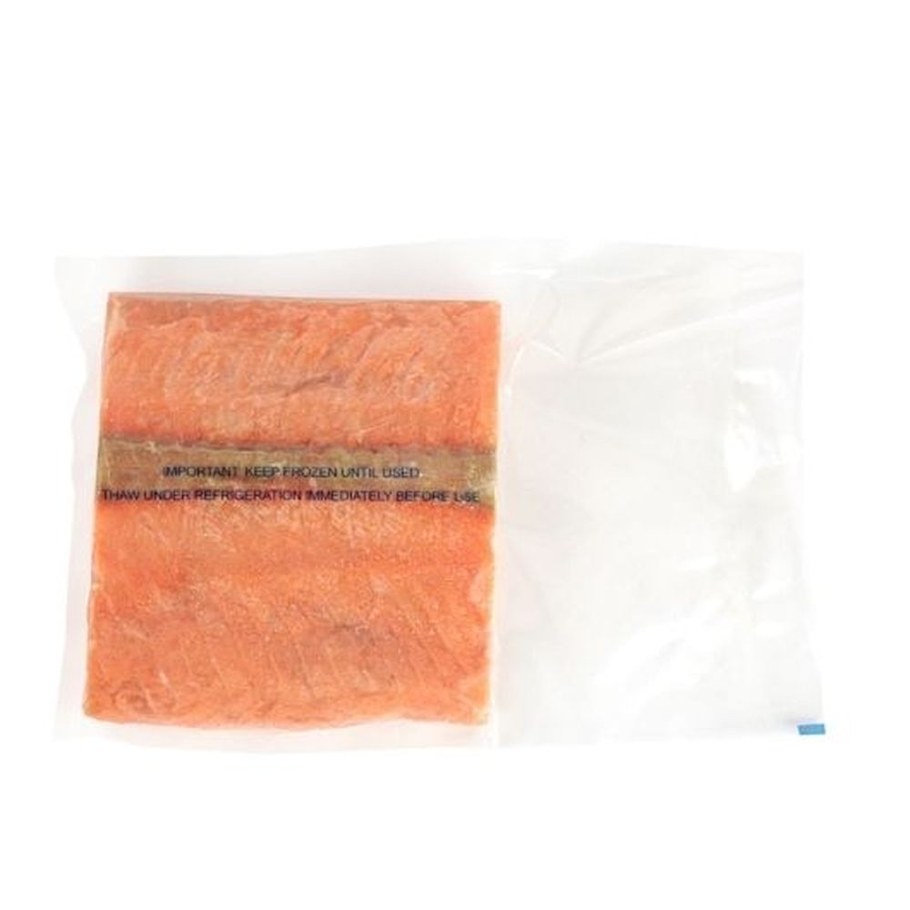 Commodity Frozen Seafood 8 Ounce Skinless Chum Salmon Portion, 10 Pound