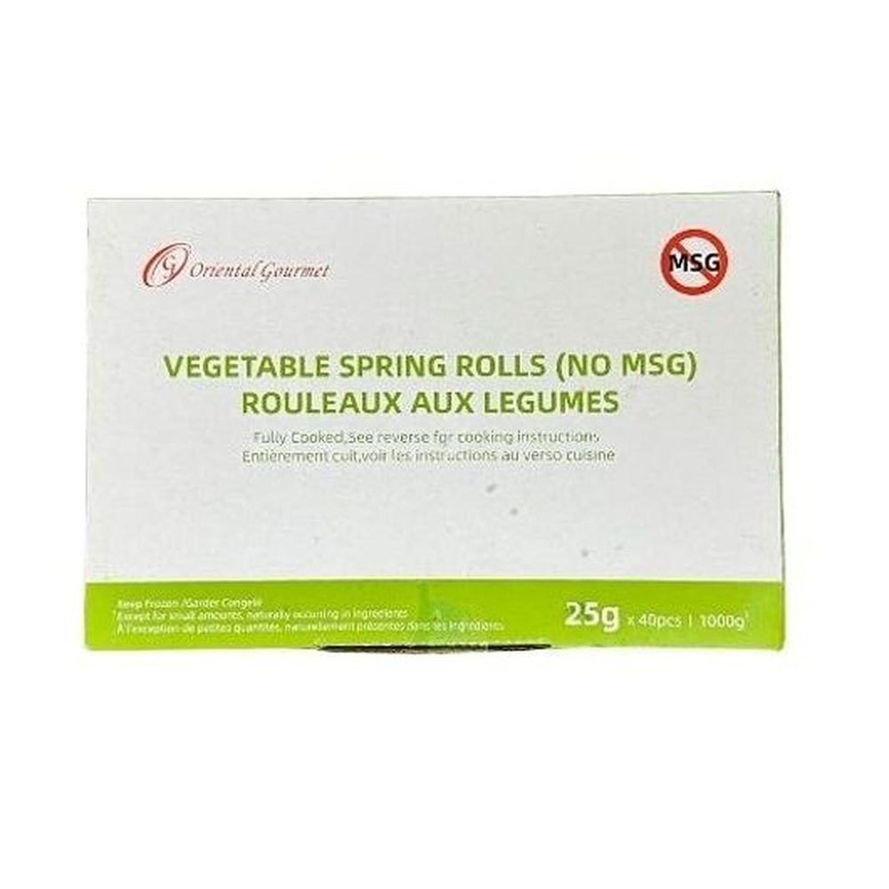 King's Pastry Vegetable Spring Rolls, 40 Count -- 10 Per Case