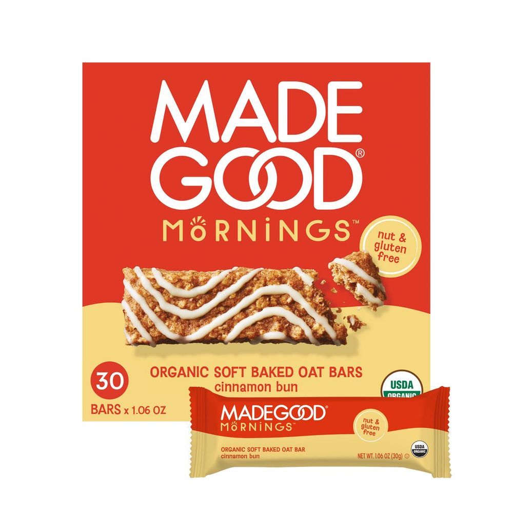 Mornings Organic Cinnamon Bun Soft Baked Oat Bar