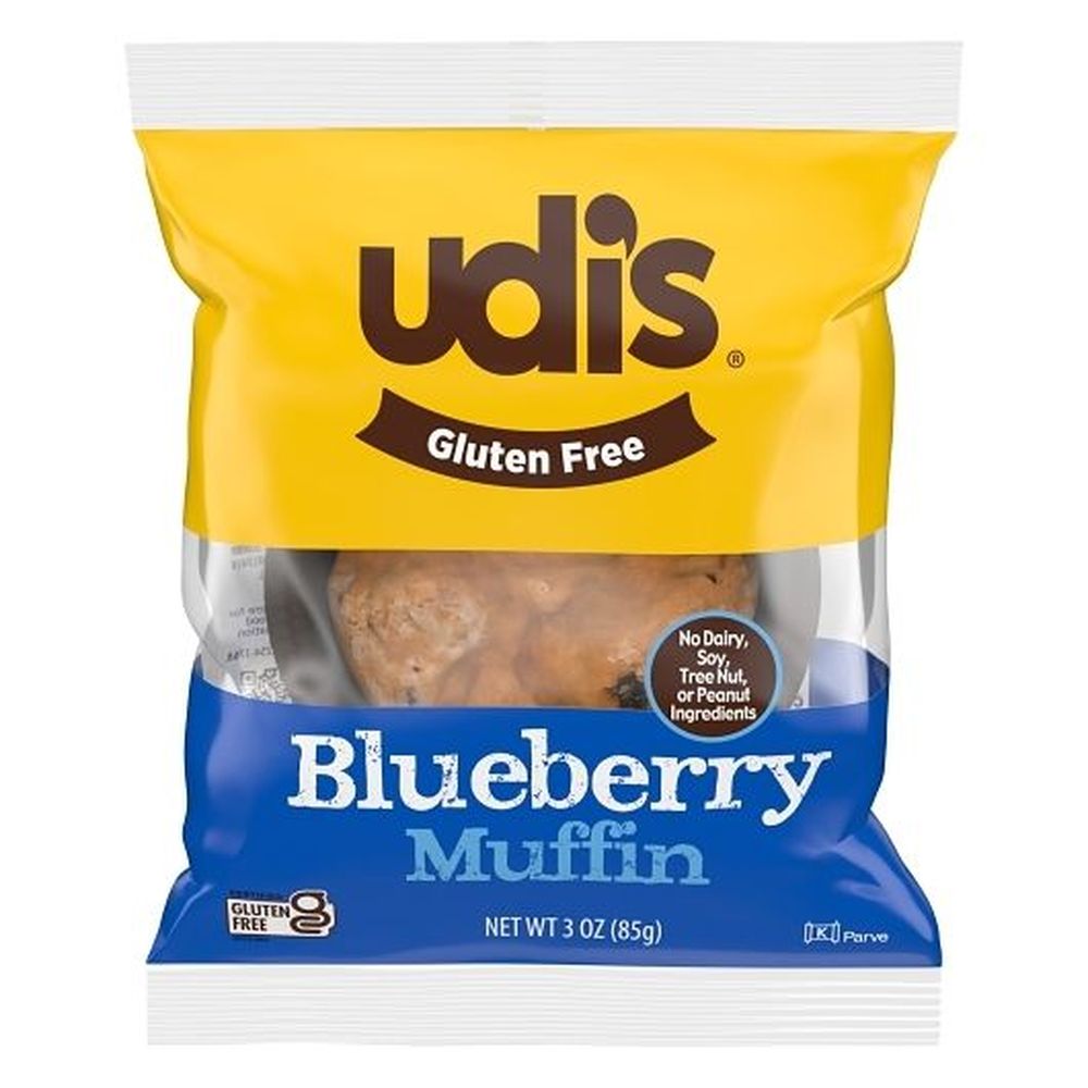 Udi's Gluten Free Blueberry Muffin, 3 Ounce -- 36 Per Case