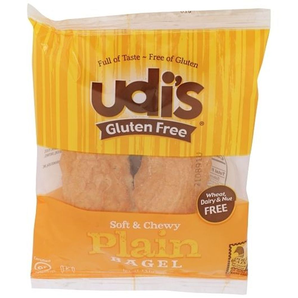 Udi's Gluten Free Plain Bagel, 3.5 Ounce -- 24 Per Case