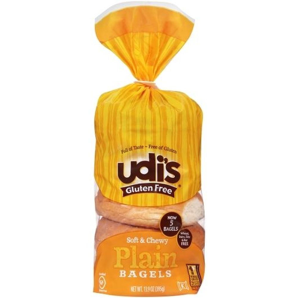 Udi's Plain Bagel, 13.9 Ounce -- 8 Per Case