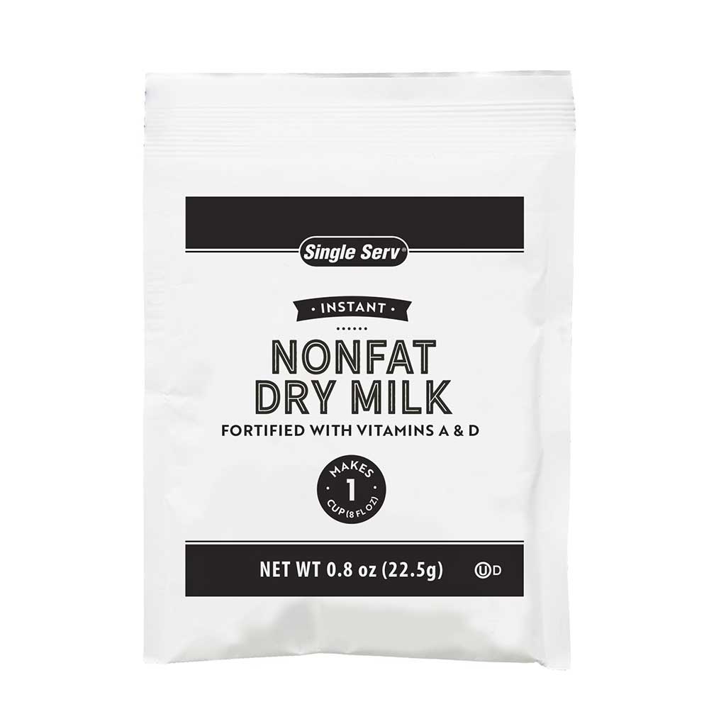 Single Serv Nonfat Dry Milk, 22.5 Gram -- 200 Per Case