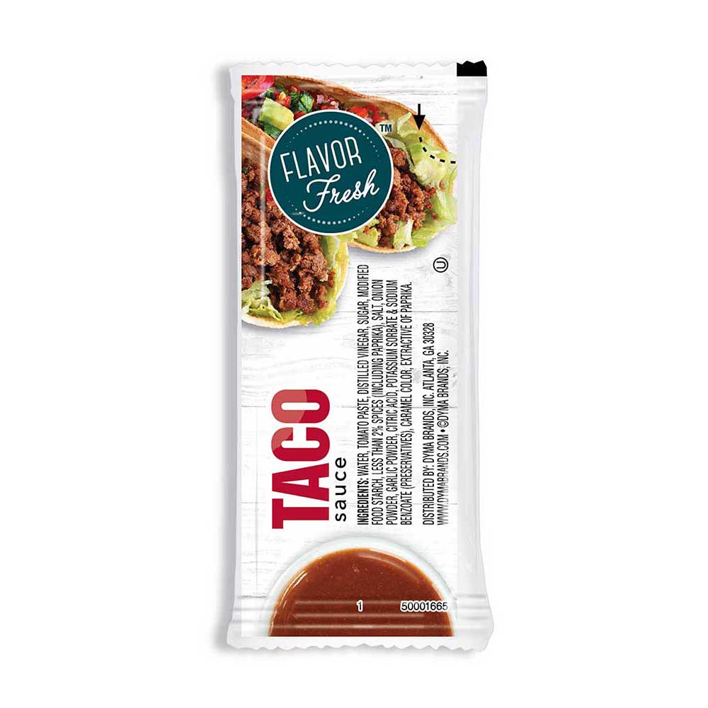 Flavor Fresh Taco Sauce Pouch, 9 Gram -- 200 Per Case