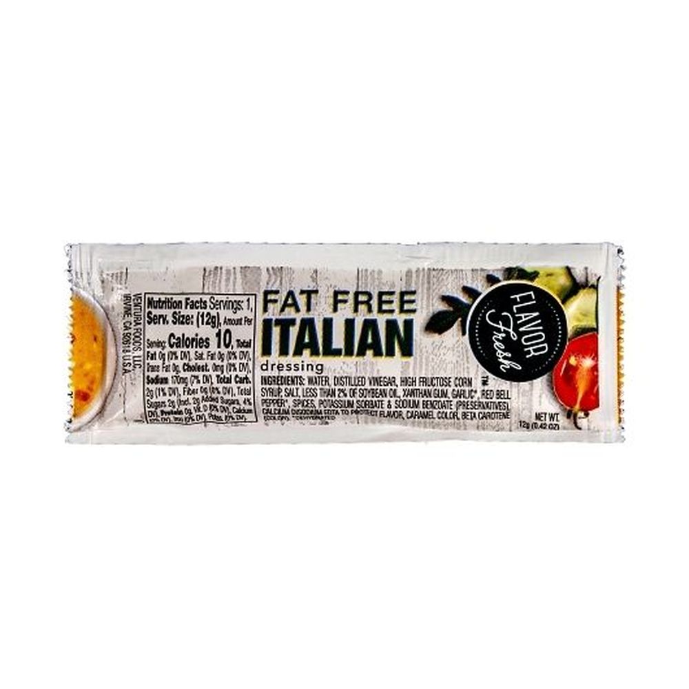 Flavor Fresh Fat Free Italian Dressing, 12 Gram Pouch -- 200 per case