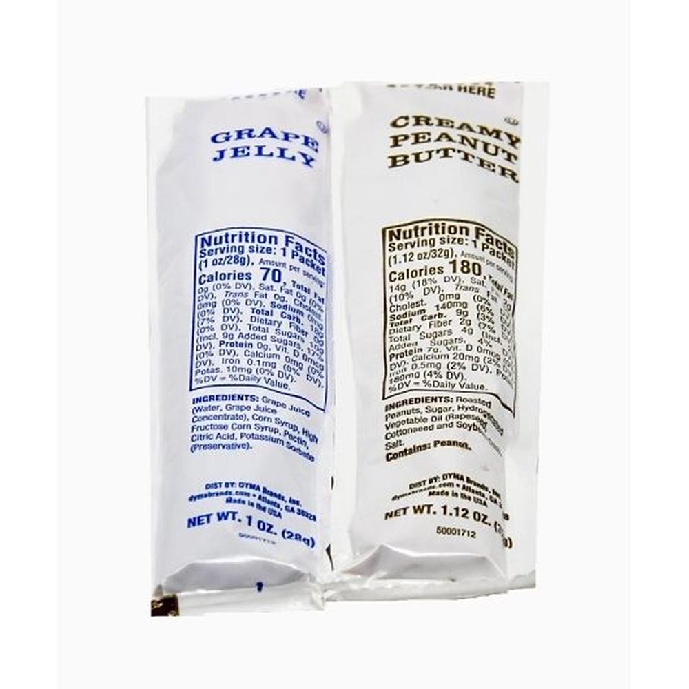 Poco Pac Peanut Butter And Jelly, 2.12 Ounce Pouch -- 200 Per Case