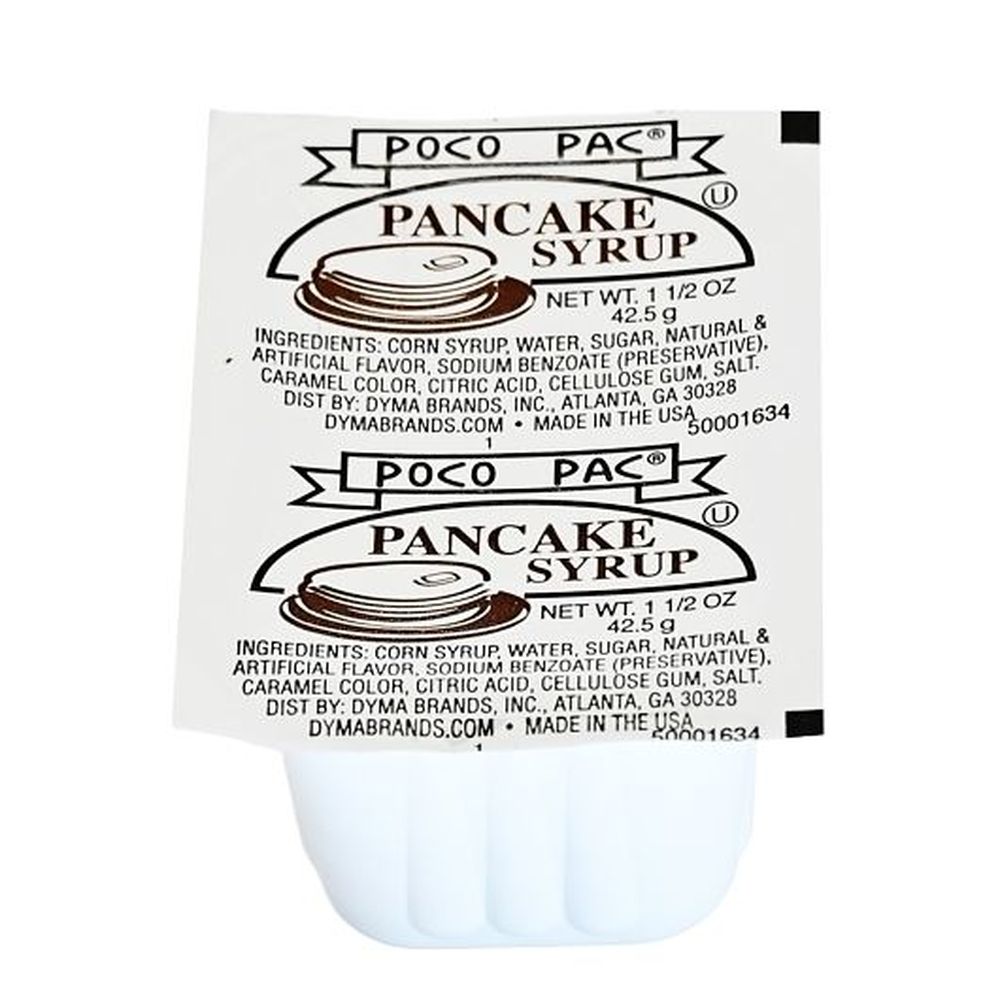 Poco Pac Pancake Syrup, 1.5 Ounce -- 100 Per Case